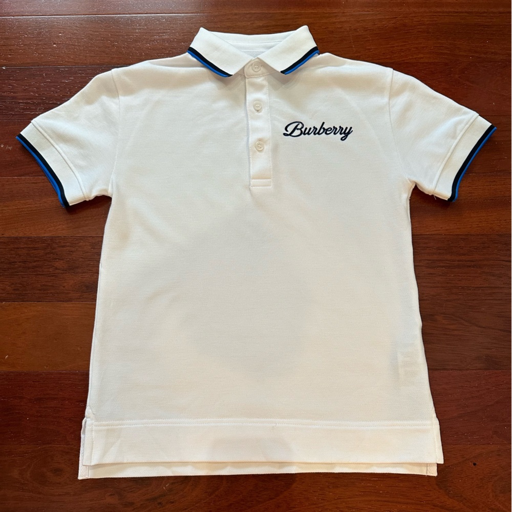 LIKE NEW Burberry Langton Polo Boys Size 8
